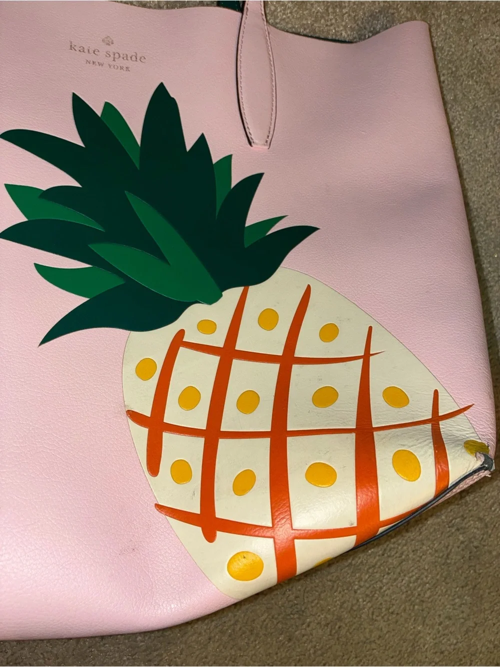 🍍Kate Spade New York Colada Reversible Leather Tote